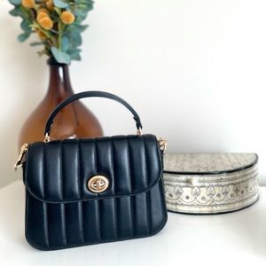 Coach Marlin top handle satchel with quilting